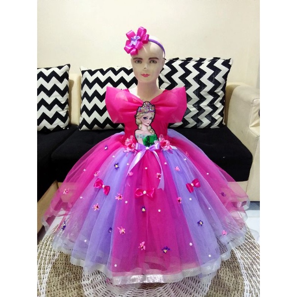 gaun anak Frozen / baju anak Frozen / baju ultah anak Frozen/ kostum ulang tahun Frozen
