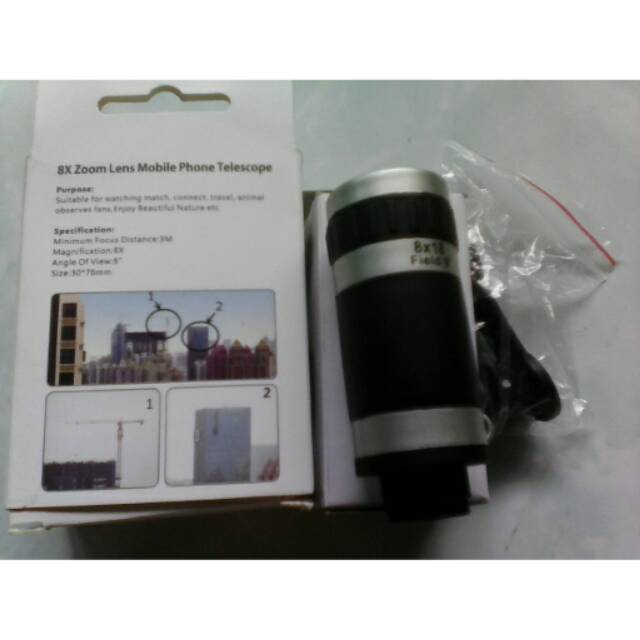 teleskop telescope 8x zoom lensa model jepit