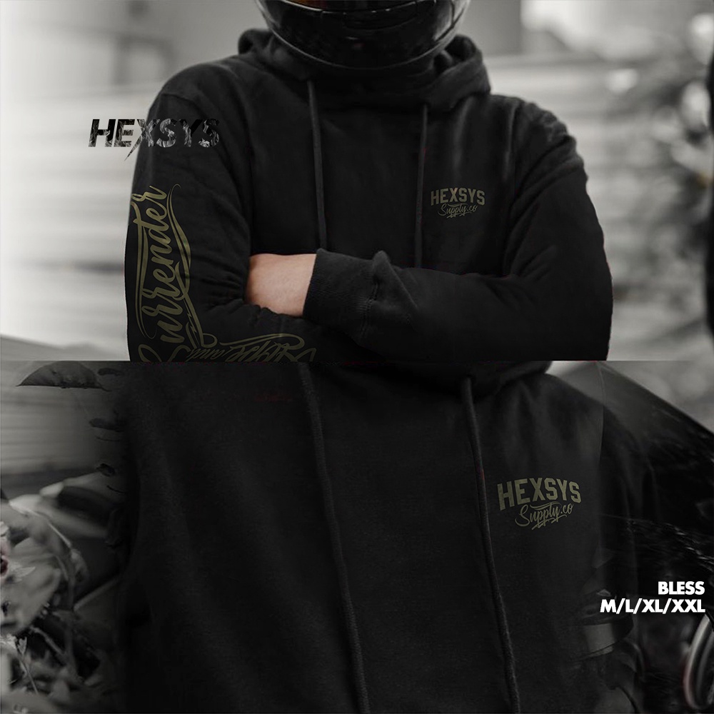 Favorit Bossque X Hexsys - Bless Hoodie Bordir Mythology Jumper Sweater Pria Racing Jaket Hoodie