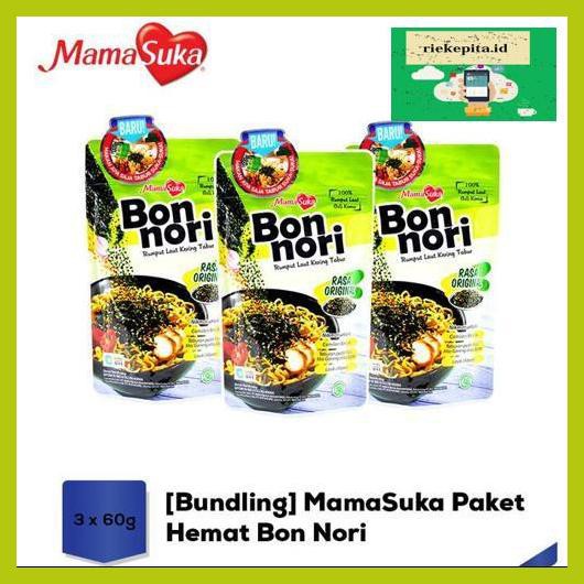 

5Yer67R- Bundling Mamasuka Paket Hemat Bon Nori 60 Gr - 3 Pcs T7Rty67-