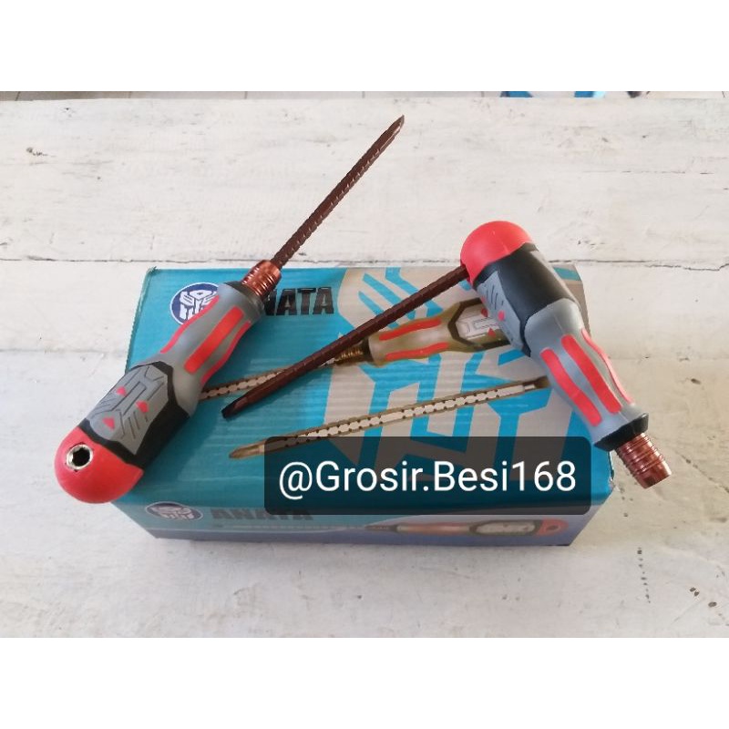 Obeng Transformer Bolak Balik 3 way Anata High Quality