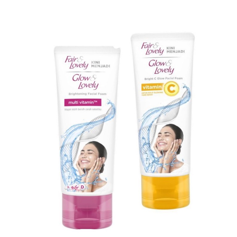 FAIR &amp; LOVELY Multivitamin Fairness | Bright C Glow Facial Foam 50g dan 100g