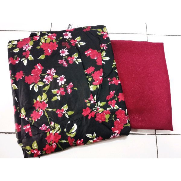 gamis set jilbab gamis kombinasi gamisjilbab gamis bunga