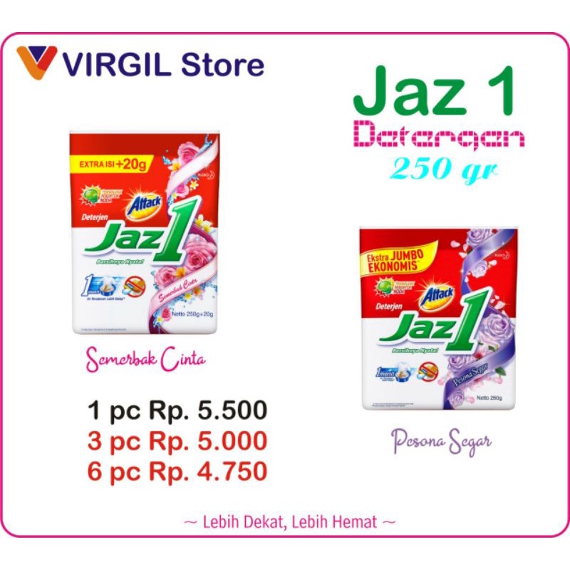 jaz1 detergen 250gr (grosir)