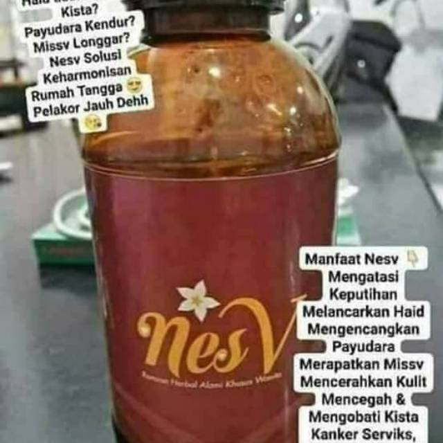 

NesV adalah minuman herbal khusus wanita