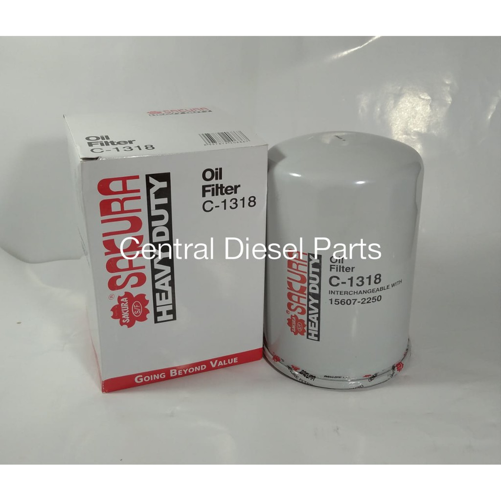 Filter Oli Oil Filter Dutro 130HD Dyna 110ST C-1318 C1318 Sakura