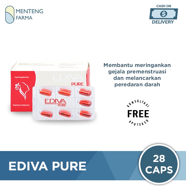 Ediva Pure 28 Kapsul - Obat Pelancar Datang Bulan