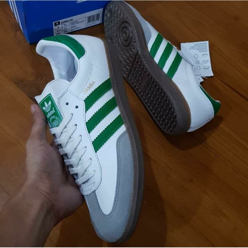 ADIDAS SAMBA OG WHITE LIST GREEN ORIGINAL BNWB
