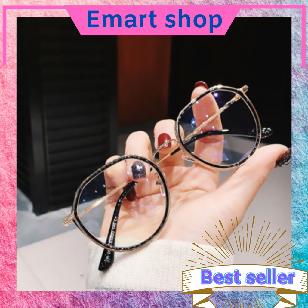 [EMARTSHOP] Kacamata Baca Frame KM111 Kacamata Anti Radiasi Fashion Retro Untuk Pria / Wanita