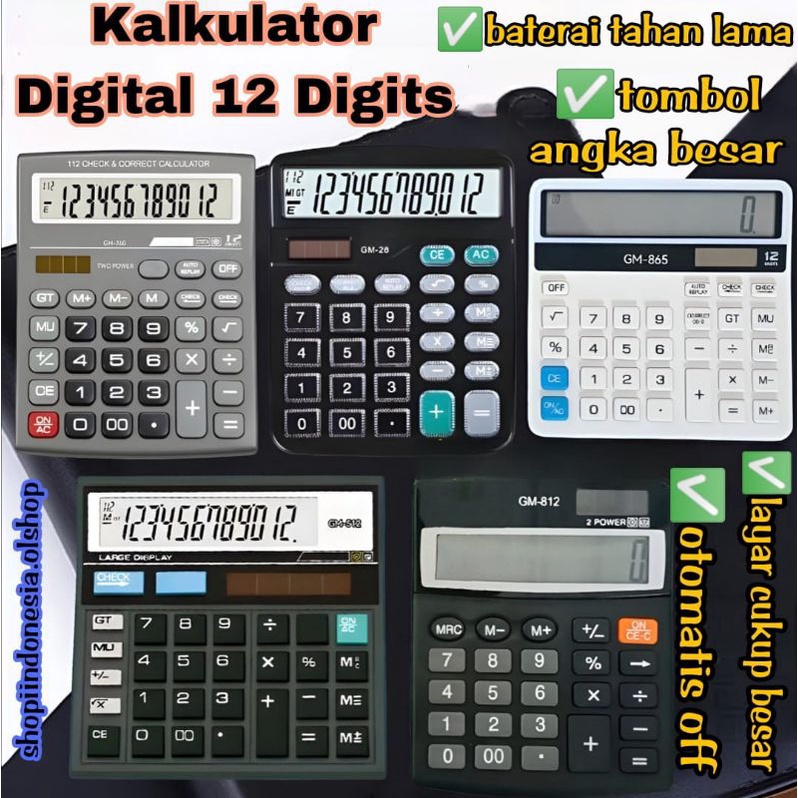 

Kalkulator 12Digit Angka New ⭐shoppiindonesia ⭐