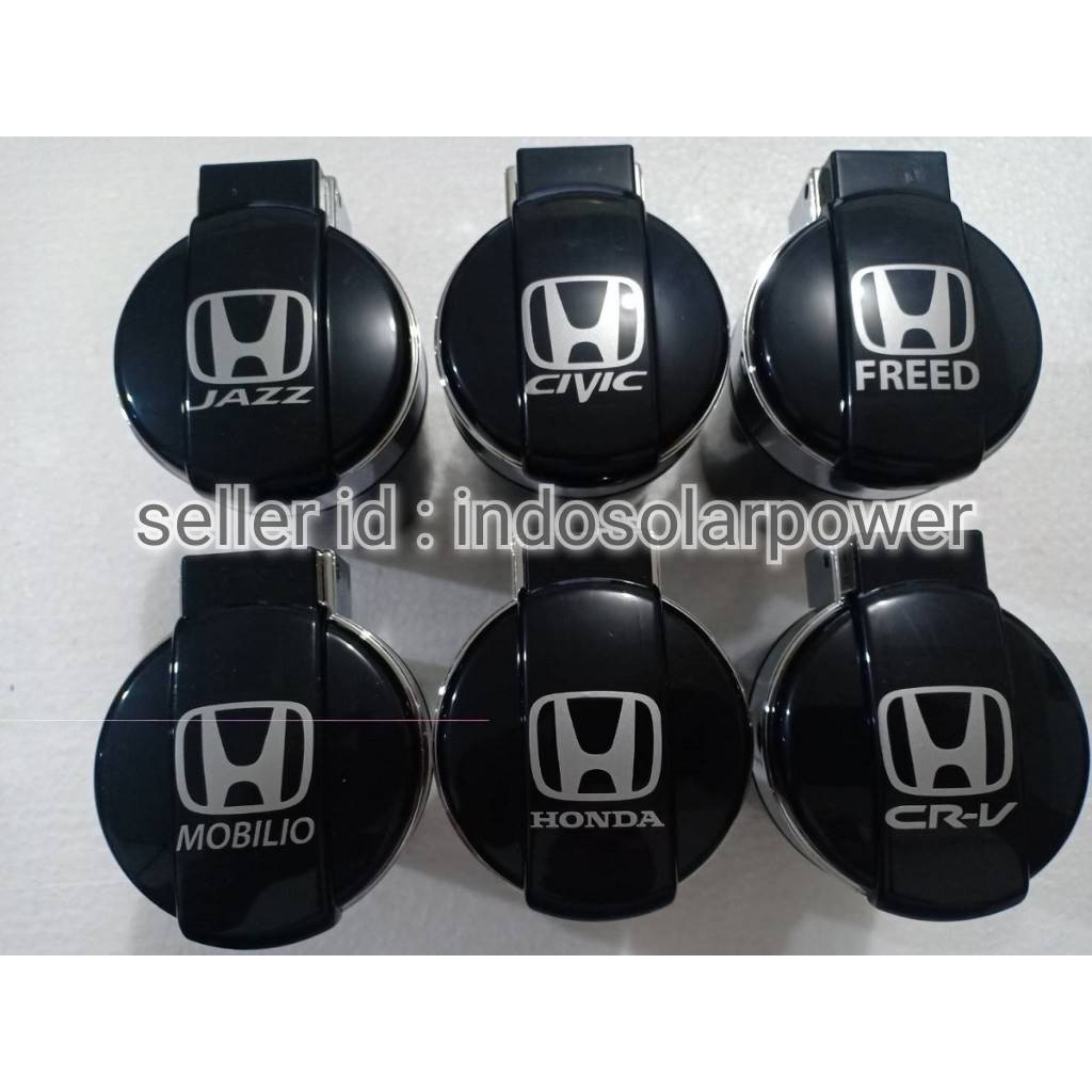 Asbak LED Hitam lampu biru logo merk HONDA CRV HRV BRV Mobilio Jazz Brio City Civic Freed PSD Odyssey Civic Accord dll