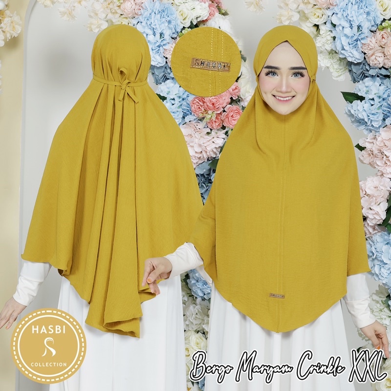 Bergo Maryam Cringle Air flow Jumbo Pd 95 Pb 115