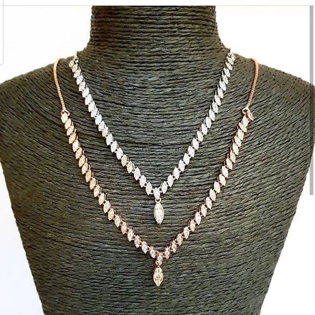 Kalung tura padi panjang mirip berlian asli