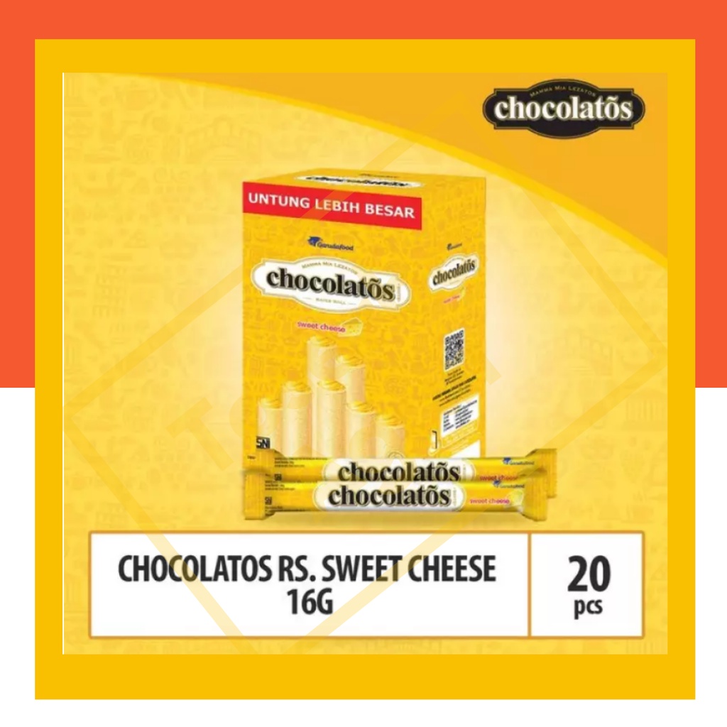 Chocolatos Keju Long Sweet Cheese 1 box isi 20