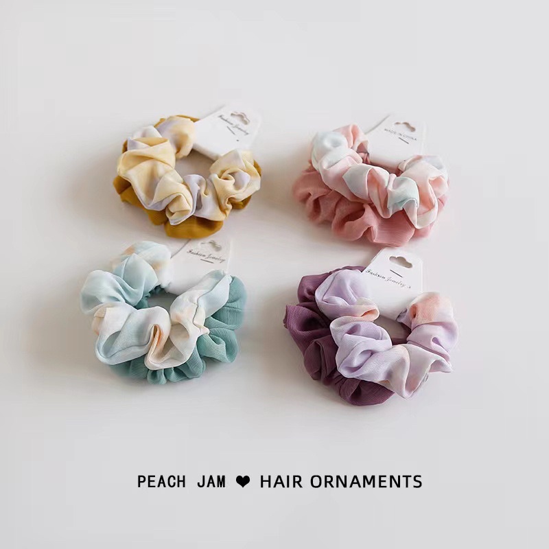 Ikat Rambut Simple / Paket Scrunchy Korea / Korean Scrunchies Set / Cepol Hijab-2