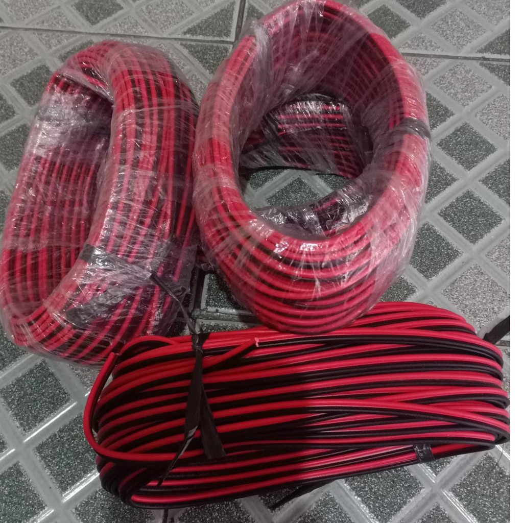 Kabel NYZ 2 x 14 Merah Hitam Serabut - Kabel Listrik Audio Per Meter