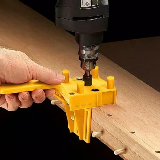 Dowel Jig / Dowelling Tools / Alat Bantu Bor Lubang Dowel Penyambungan