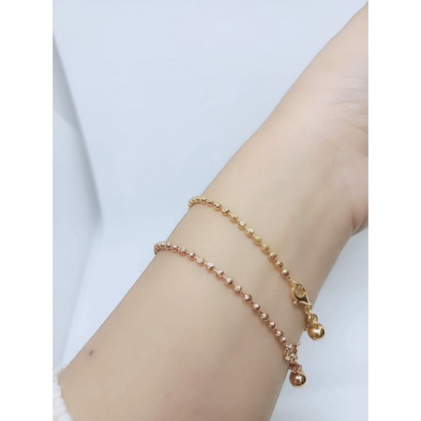 gelang tangan perak925 asli lapis emas model bijilada +1bel.gelang fashion wanita silver925