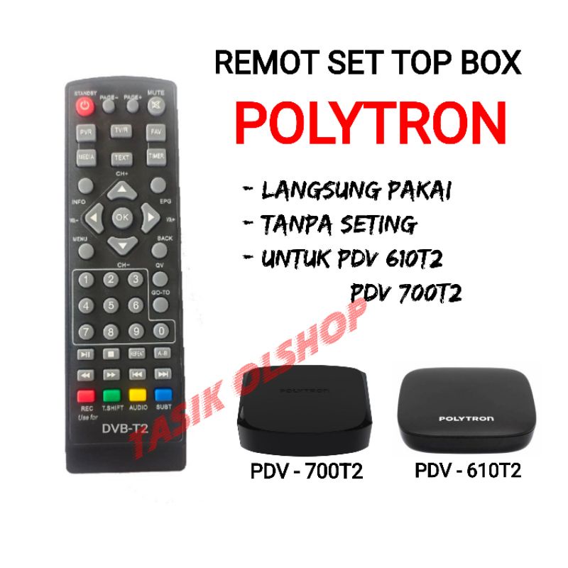 REMOT STB POLYTRON 81J119 PDV - 610T2 DAN PDV - 700T2 REMOT SET TOP BOX POLYTRON PDV 610T2  PDV 700T2