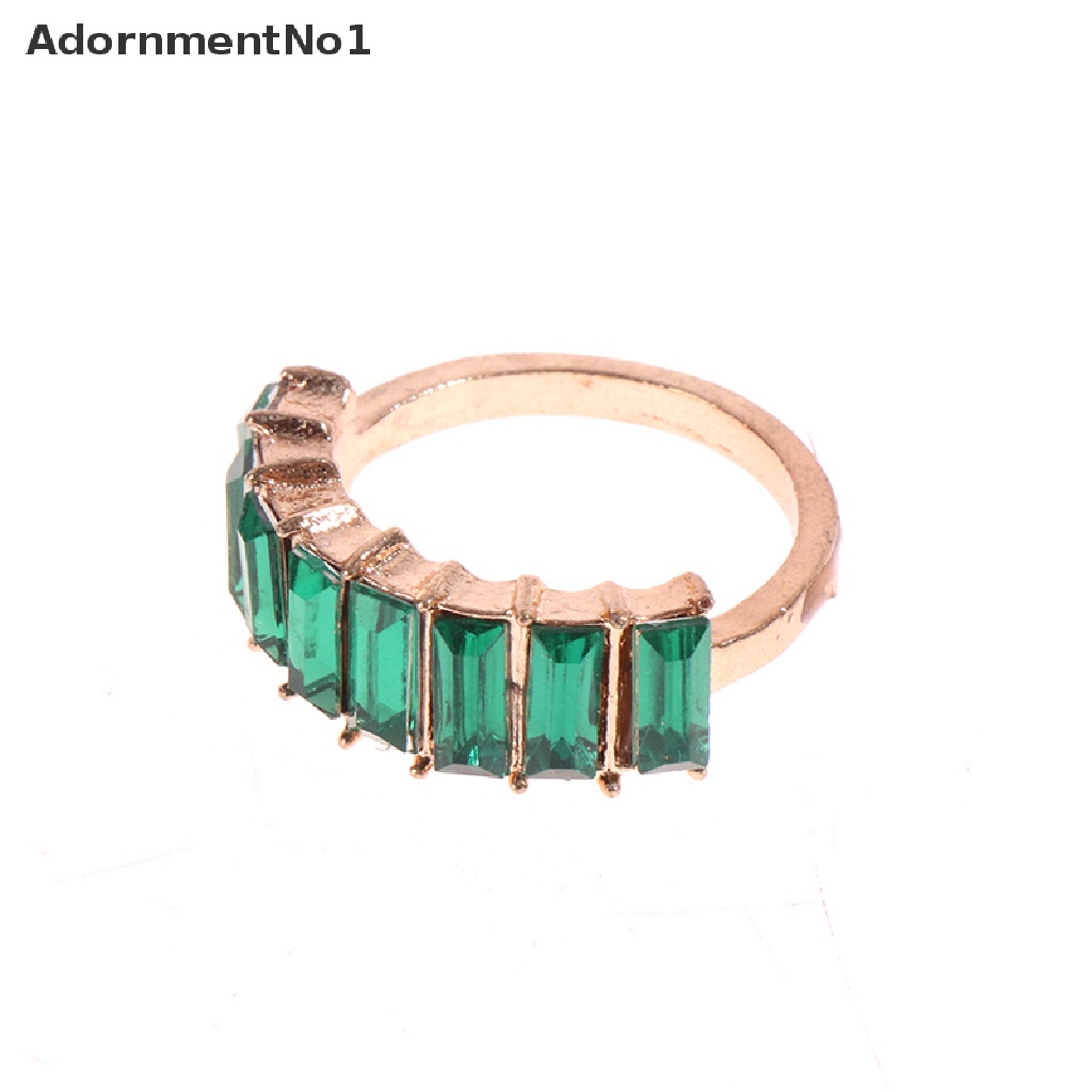 (AdornmentNo1) 6pcs / set Cincin Vintage Adjustable Bentuk Ular Aksen Kristal + Berlian Imitasi Untuk Wanita