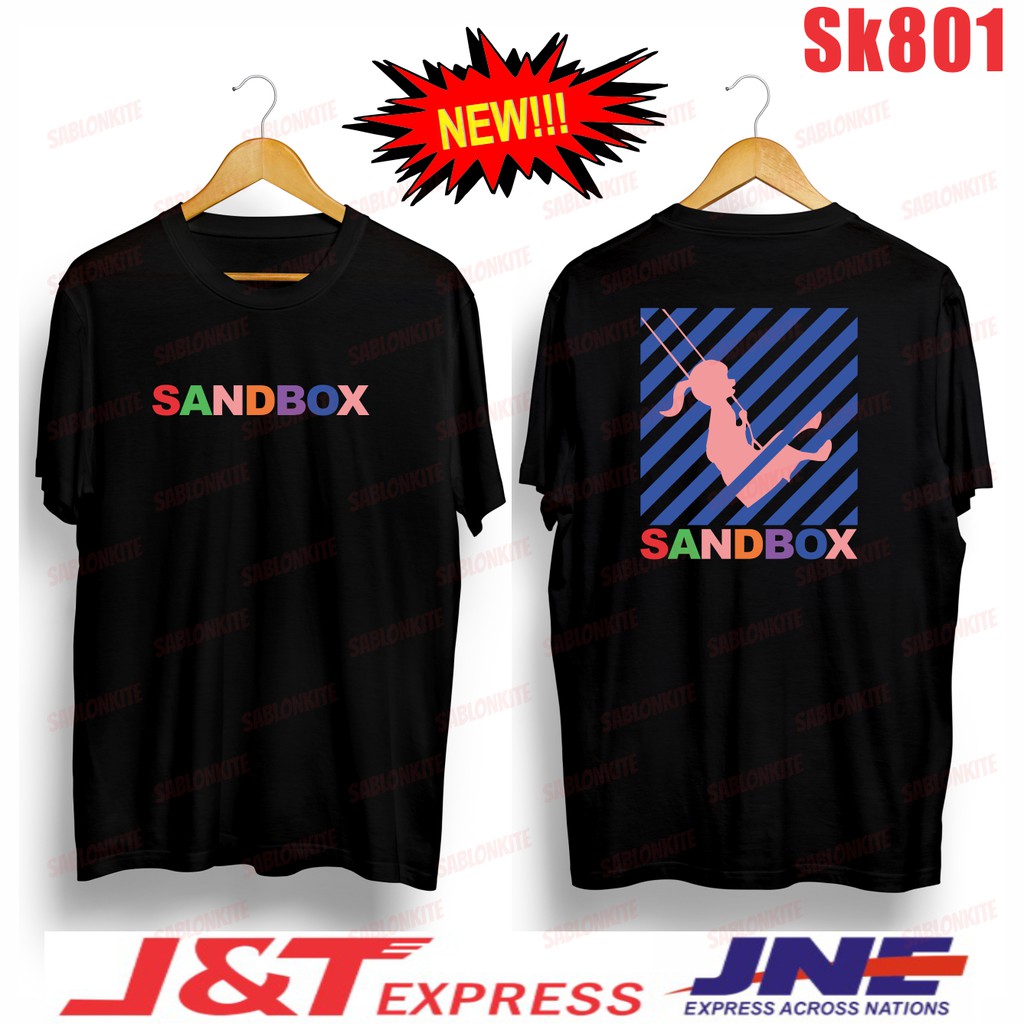 MURAH!!! KAOS SANDBOX WARNA WARNI START UP SK801 UNISEX COMBED 30S