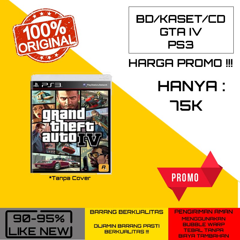 BD/CD/KASET GTA 4 PS3