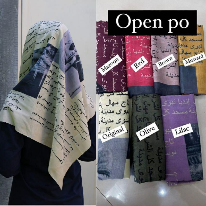 Hijab Koran Arab / Jilbab Koran Arabic Viral / Krudung Arab murah