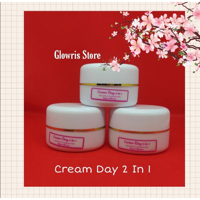 Cream Pemutih Glowing Siang Dan Malam Hari | Putih Permanen 7 Hari Krim Pemutih Glowing Siang Dan Malam 2in1 / Cream Pemutih Wajah Day 2in1 New Pakaging