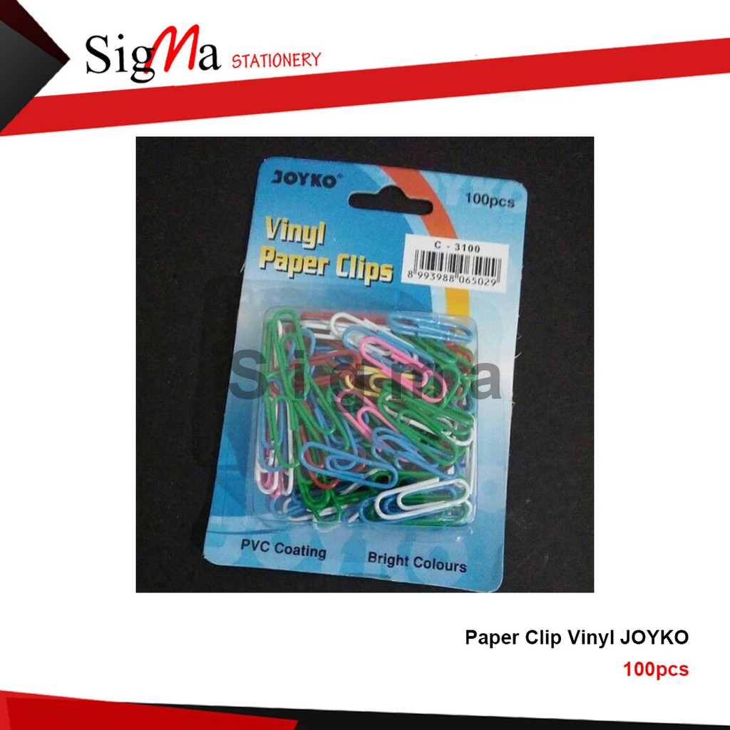 

Klip Kertas / Paper Clip Warna JOYKO C-3100 (Set isi 100pcs)