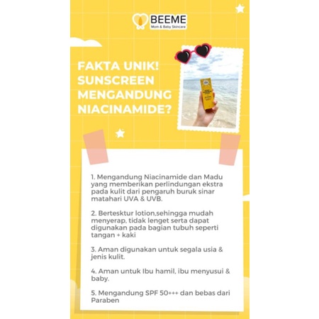 BEEME NOURISHING BALM FREE GIFT | Sunscreen Lotion with Niacinamide Spf 50