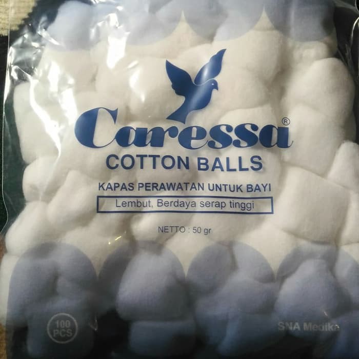 Kapas bulat Caressa Bola cotton ball untuk perawatan bayi