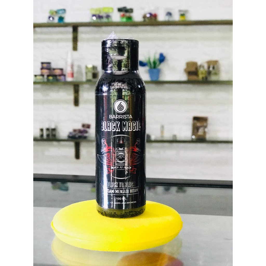 NEW Black Magic BARRISTA - Penghitam Plastik Body Motor Mobil 60 ml dan 100 ml