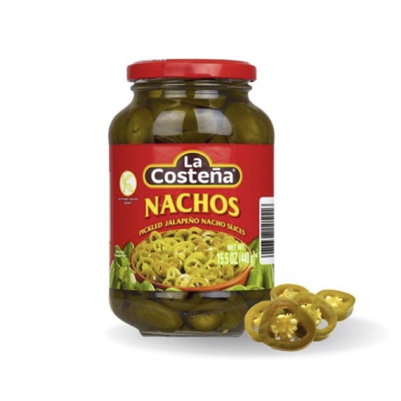 

LA COSTENA Nachos Pickled Jalapeno Slices 440gr / cabe acar / La Costena - NACHOS - Pickled Jalapeno Nacho Slices