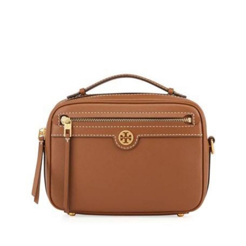 Tory Burch T Monogram Leather Camera Bag