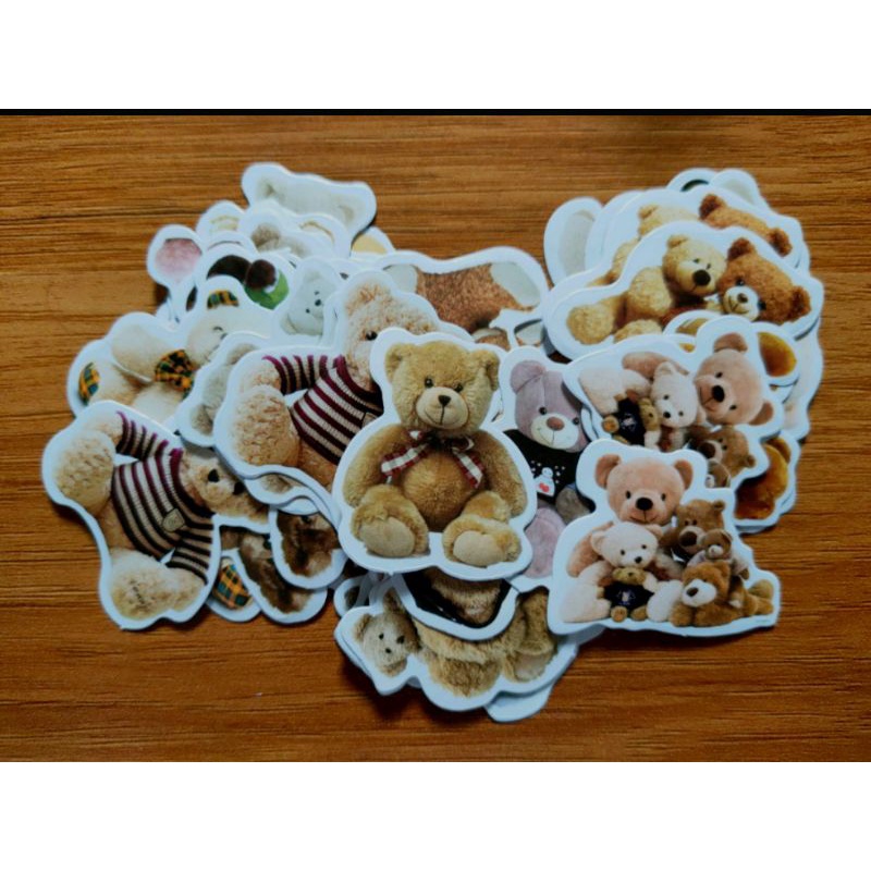 

Stiker Jurnal Beruang Lucu 46pcs|| Mini Stiker Dekorasi DIY Album