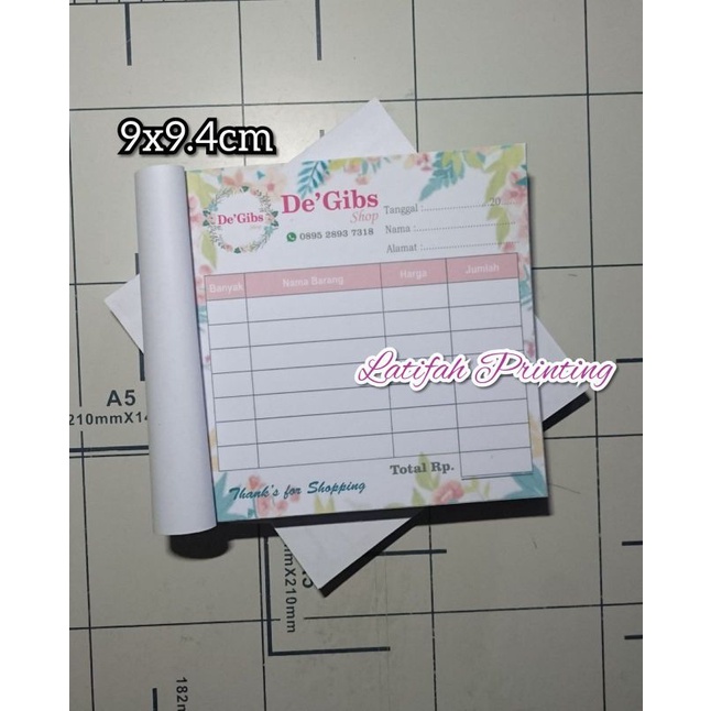 

Nota Custom/Nota Penjualan/Nota Motif murah