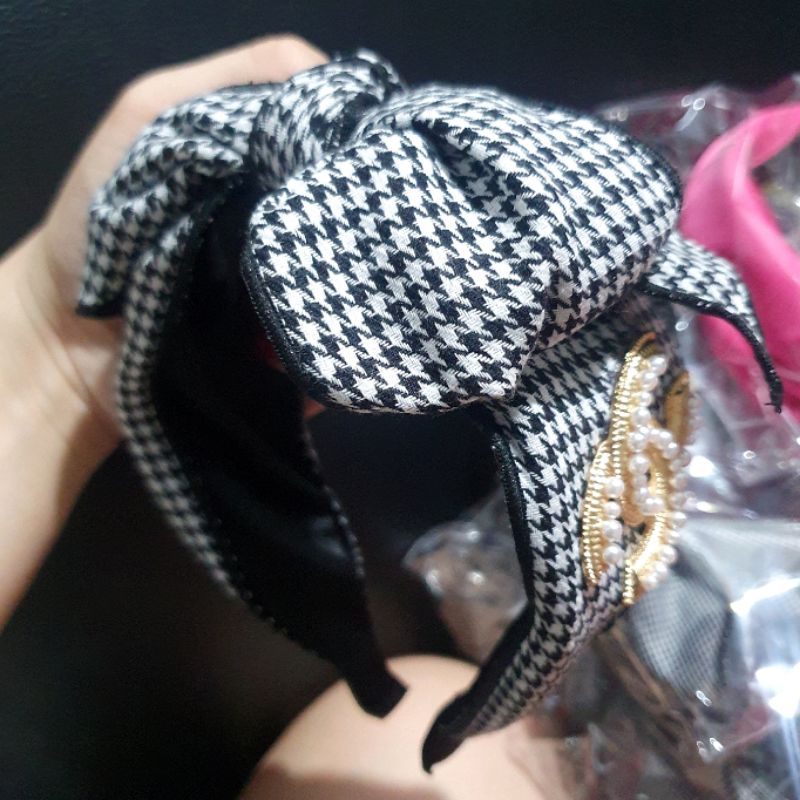 Bando Korea Premium Quality Mutiara Pearl Bandana tidak bikin sakit saat di pakai fashion import Premium Quality 771