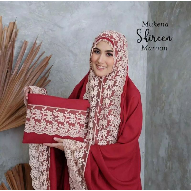 mukena shireen dewasa jumbo free tas