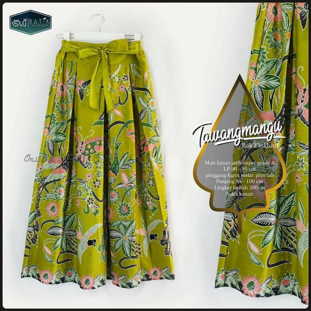 ROK BATIK ORI EXLUSIVE / ROK PAYUNG BATIK / ROK BATIK UNGGUL JAYA / BAWAHAN BATIK WANITA MODERN-Tawangmangu