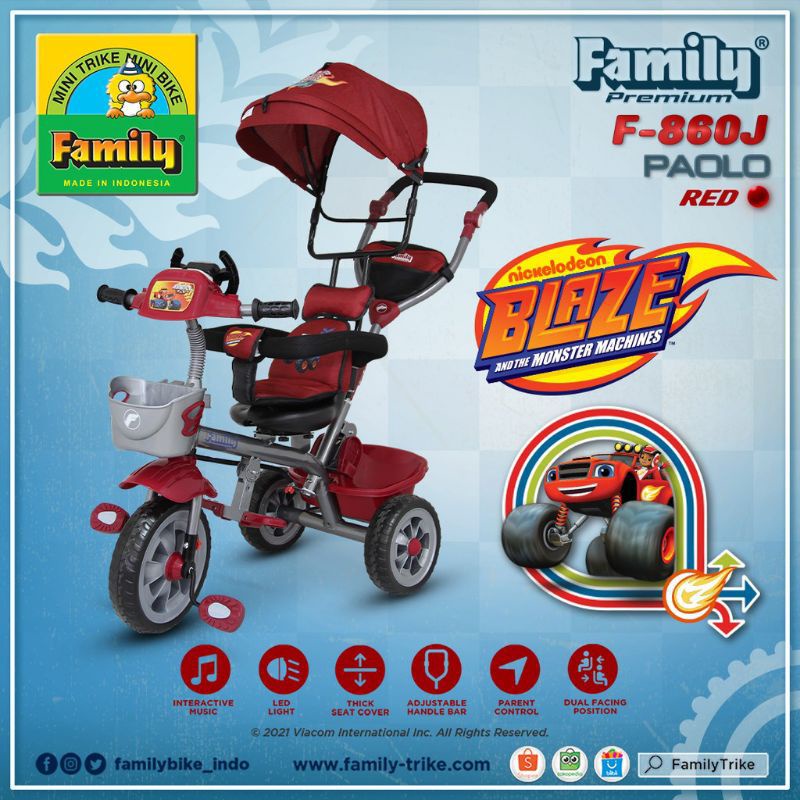 SEPEDA RODA TIGA F860-FAMILY PAOLO