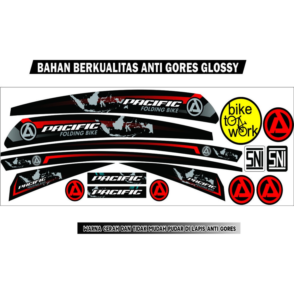 STIKER VARIASI SEPEDA LIPAT NEW PACIFIC