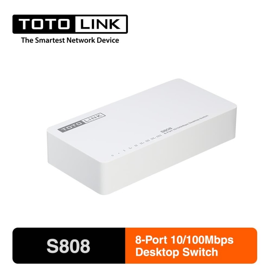 TotoLink S808 - 8 Port 10/100Mbps Desktop Switch