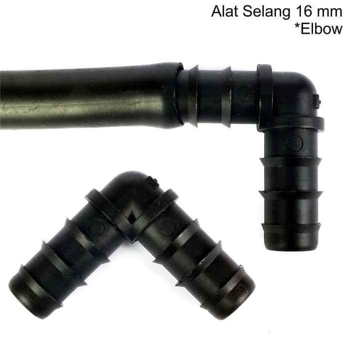 Elbow Selang LDPE 16 Mm Sistem Irigasi Hidroponik