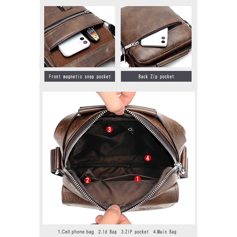 Rhodey Tas Selempang Pria Premium Kulit Leather Bag - HA-093