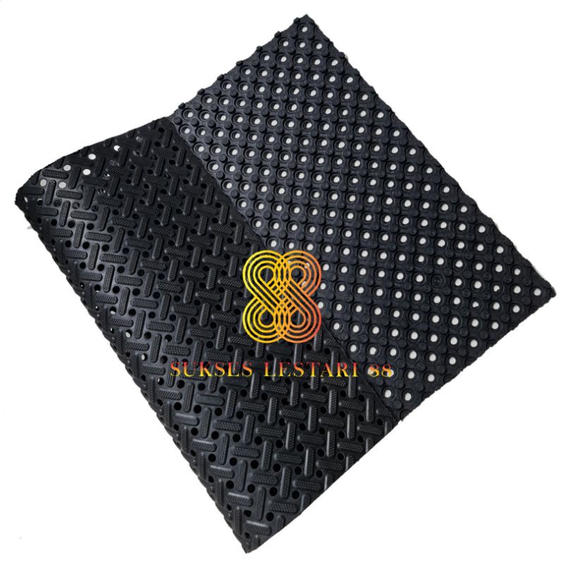 Keset Karpet Karet Anti Slip - Cross Mat