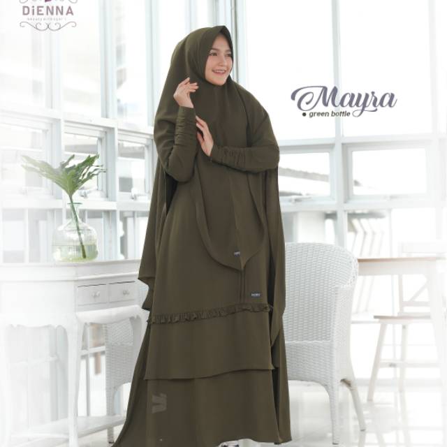 MAYRA DRESS SET - ORIGINAL DIENNA GAMIS - GAMIS SET SYAR'I