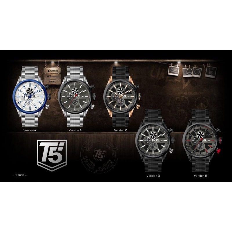 JAM TANGAN PRIA T5 H 3627G Original