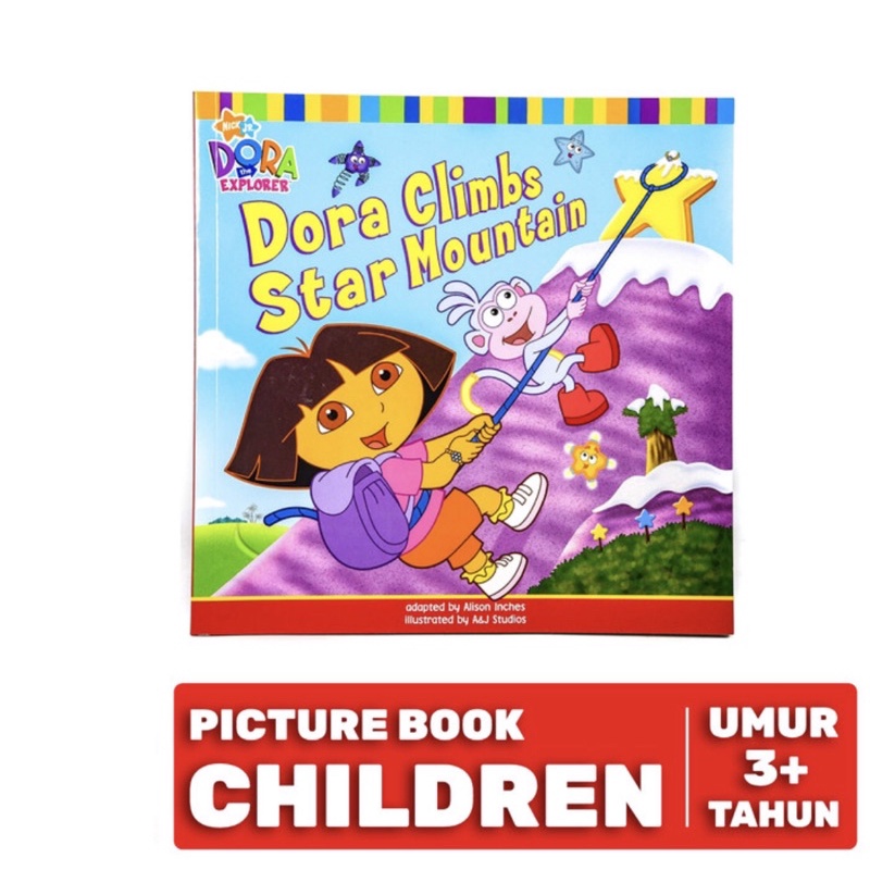 Dora Climbs Star Mountain Book Kids Buku cerita anak