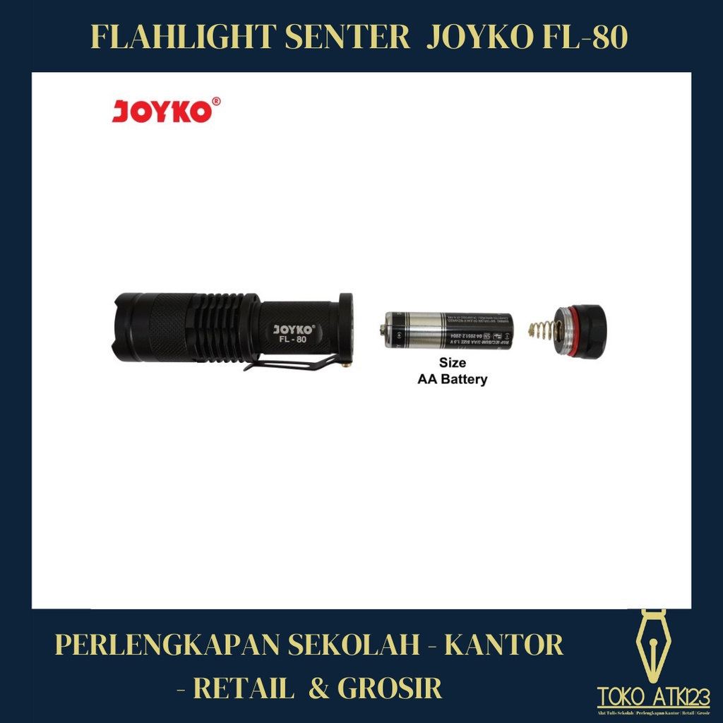 LED Flashlight / Senter LED Joyko FL-80