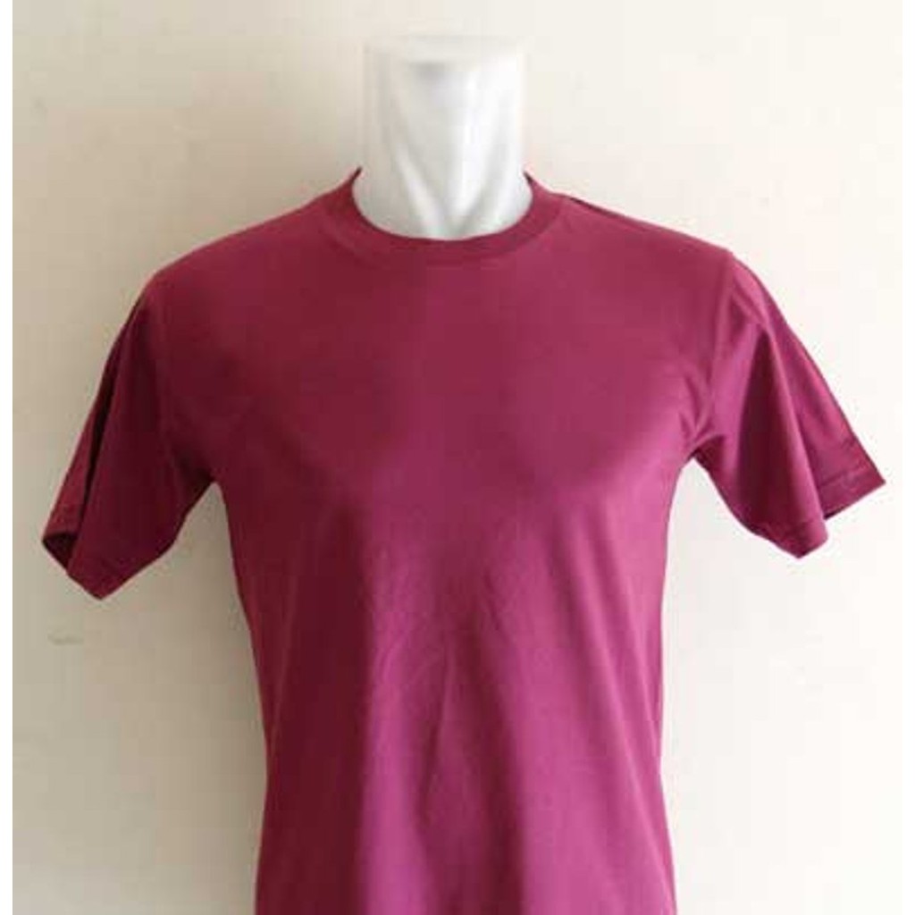 Promo Kaos polos Warna Ukuran S warna Ungu Tua